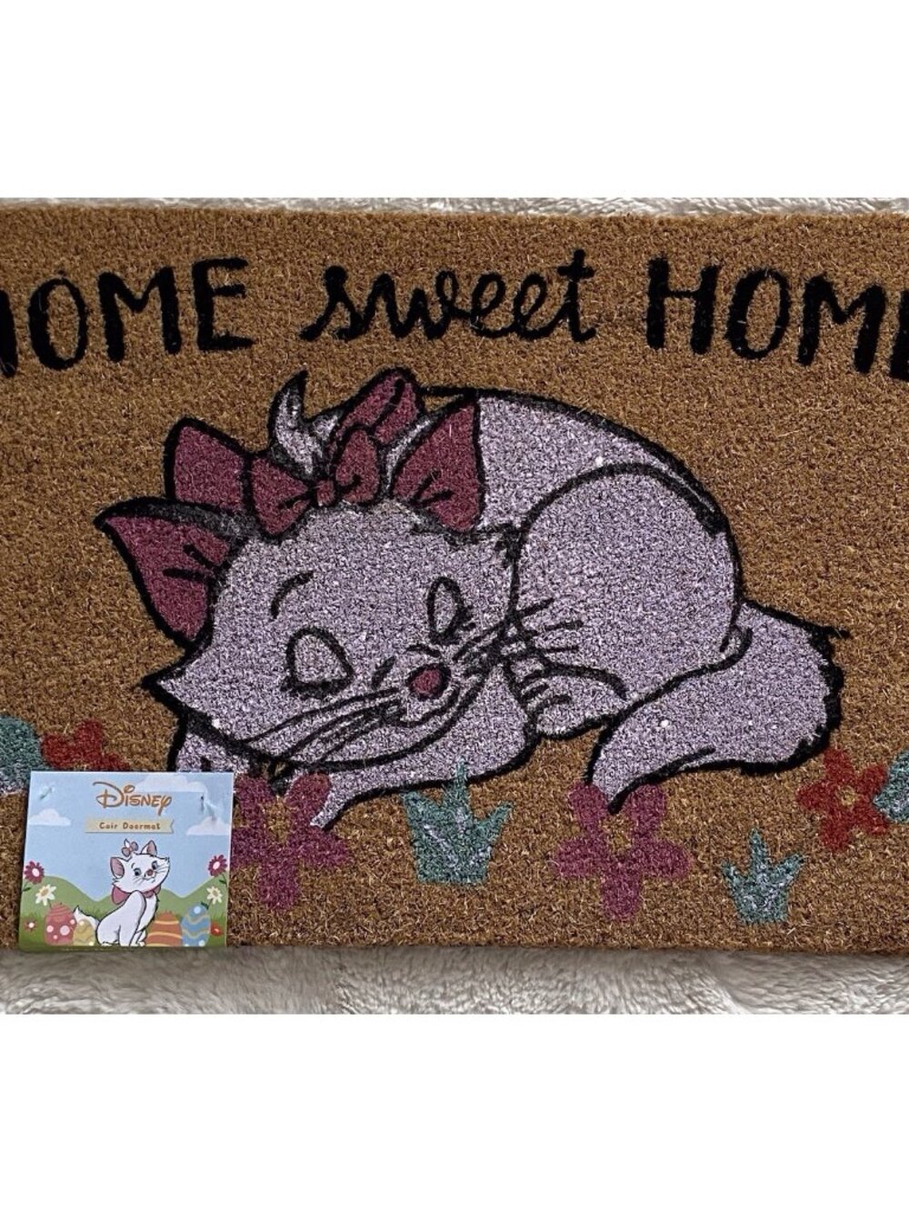 Disney The Aristocats Marie Home‎ Sweet Home Coir Welcome Door Mat 18” X 28” NEW